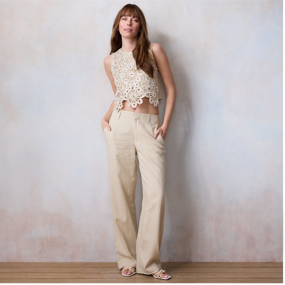 Wide leg linen pants - Picture 6 of 6